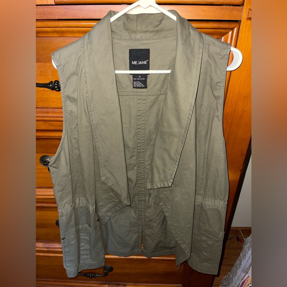 Me Jane olive army green vest. Bought from Buckle. Worn once